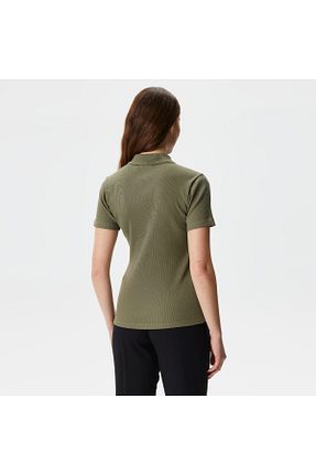 پولوشرت سبز زنانه پنبه ای Lacoste - کد 806021856