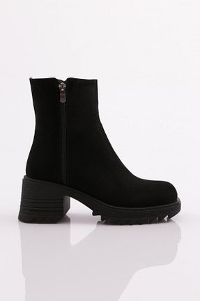بوت / نیم بوت مشکی زنانه چرم خالص Dgn - کد 356179469
