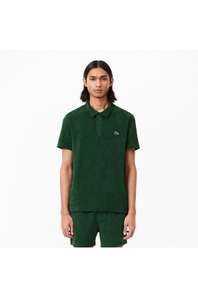 پولوشرت سبز مردانه پنبه پلی استر Lacoste - کد 826063527