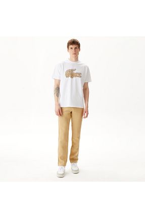 شلوار بژ مردانه کتان Lacoste - کد 834449100