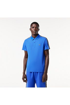 پولوشرت آبی مردانه پنبه ای Lacoste - کد 820448699