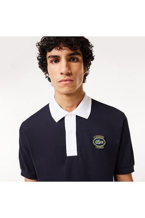 پولوشرت سرمه ای مردانه پارچه Lacoste - کد 806443248