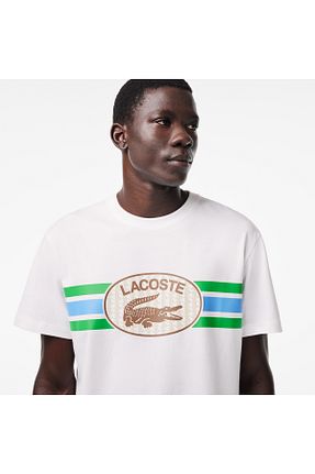 تیشرت سفید مردانه رگولار Lacoste - کد 820854863