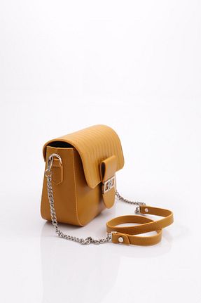 کیف دوشی زرد زنانه چرم مصنوعی Dgn - کد 468092259