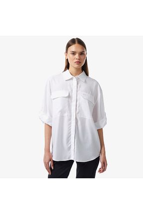 پیراهن سفید زنانه رگولار Lacoste - کد 837994014