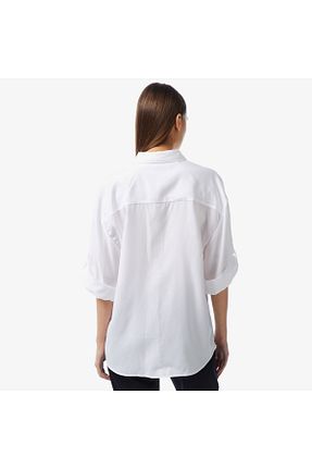 پیراهن سفید زنانه رگولار Lacoste - کد 837994014