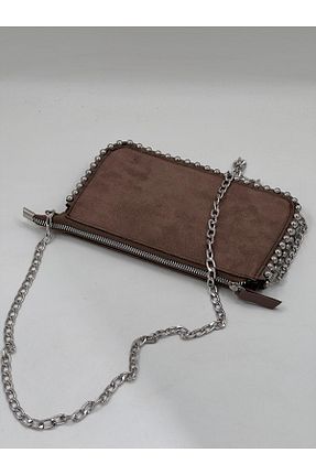 کیف دوشی قهوه ای زنانه چرم مصنوعی H&D COLLECTİON - کد 863799438