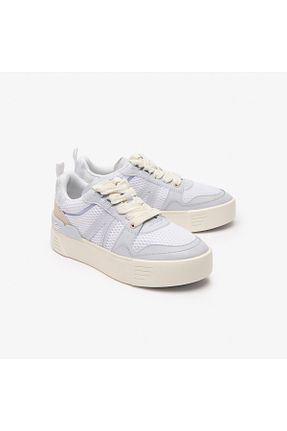 کفش اسنیکر سفید زنانه بند دار Lacoste - کد 835781885