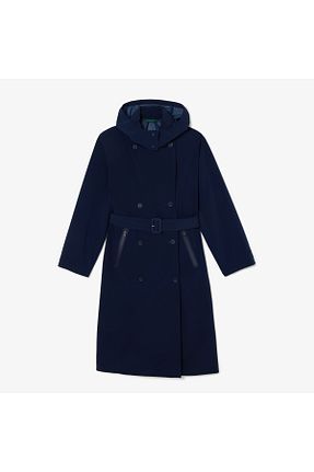 ترنچکت سرمه ای زنانه مخلوط پلی استر Lacoste - کد 777964194