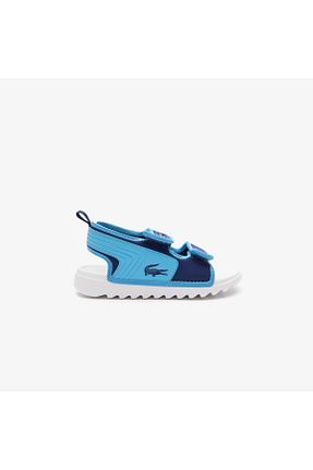 دمپائی آبی بچه گانه پاشنه تخت Lacoste - کد 845603051