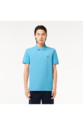 پولوشرت آبی مردانه پنبه ای Lacoste - کد 820263176