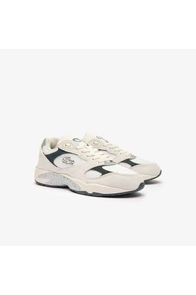 کفش اسنیکر بژ مردانه بند دار Lacoste - کد 837975032
