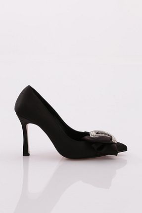 کفش پاشنه بلند کلاسیک مشکی زنانه چرم مصنوعی Dgn - کد 752290582