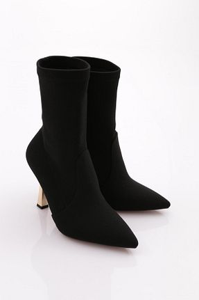 بوت / نیم بوت مشکی زنانه چرم مصنوعی Dgn - کد 781655957