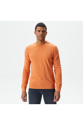 پلیور نارنجی مردانه ساده Lacoste - کد 806184960