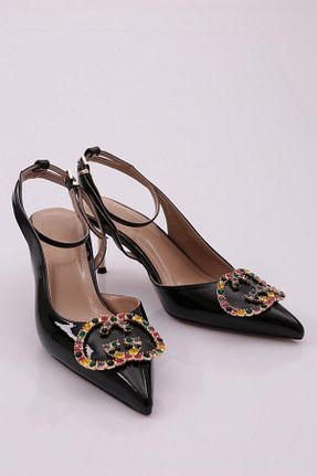 کفش پاشنه بلند کلاسیک مشکی زنانه چرم مصنوعی Dgn - کد 753494734