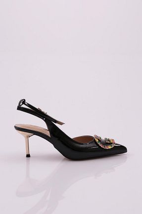 کفش پاشنه بلند کلاسیک مشکی زنانه چرم مصنوعی Dgn - کد 753494734