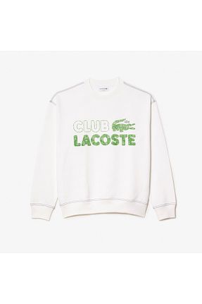 سوئیشرت سفید مردانه ساده Lacoste - کد 682782731