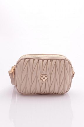 کیف دوشی بژ زنانه چرم مصنوعی Dgn - کد 777250814