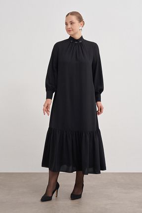 لباس حجاب مشکی زنانه رگولار Aker - کد 863804580