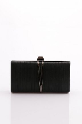 کیف مجلسی مشکی زنانه چرم مصنوعی Dgn - کد 830066024