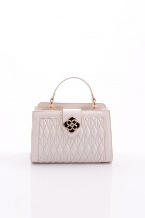 کیف دوشی سفید زنانه چرم مصنوعی Dgn - کد 845046709