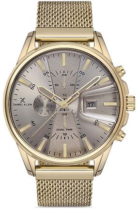 ساعت مچی طلائی مردانه 45 میلی متر Daniel Klein - کد 319300295
