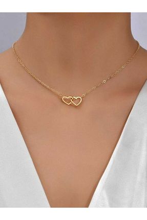 گردنبند نقره طلائی زنانه 925 عیار FSM JEWELLERY - کد 863850466