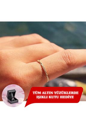 انگشتر طلا زرد زنانه 14 عیار FasekGold - کد 319965049