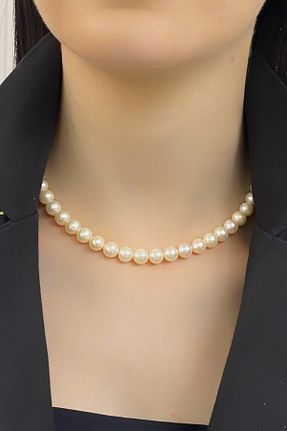 گردنبند مروارید سفید نقره Birinci1926 - کد 356833111