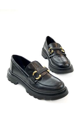 کفش کژوال مشکی زنانه پاشنه کوتاه (1 - 4 سانتی متر) İNNA - کد 756815157