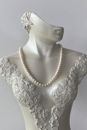 گردنبند مروارید سفید نقره Birinci1926 - کد 356851989