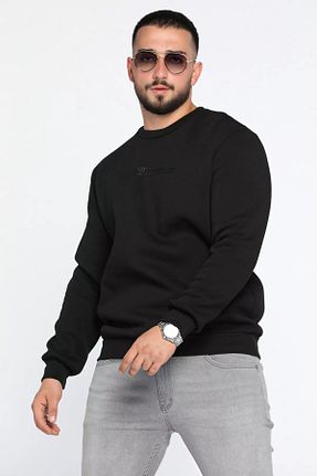 سوئیشرت مشکی مردانه چاپی MİSHAR İTALİA - کد 863906190