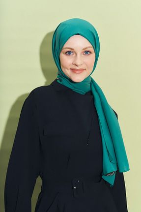 شال سرمه ای زنانه پنبه ای Modakaşmir - کد 863892011
