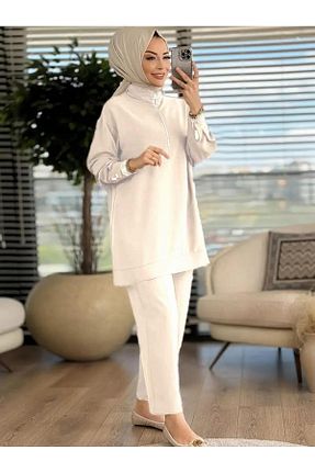 ست بالاتنه و پائین تنه نباتی زنانه بافت MANCY - کد 895639355