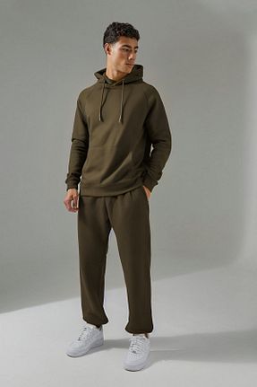 ست گرمکن خاکی مردانه پنبه پلی استر YAKAMEL - کد 863946034