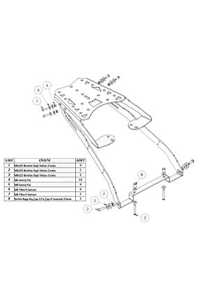 ست گرناژ موتور سیکلت OEM - کد 863929819