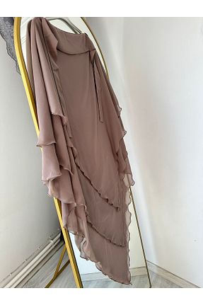 روسری قهوه ای شیفون yusracollectionn - کد 864020638