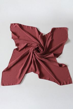 روسری زرشکی ساده Valino - کد 864026271