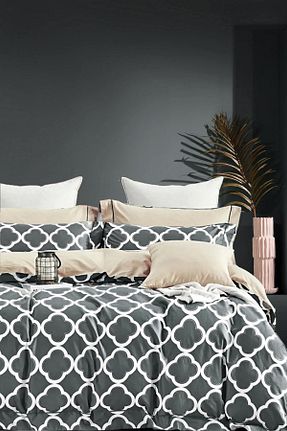 روتختی دونفره طوسی پنبه ای İQON - کد 785358983