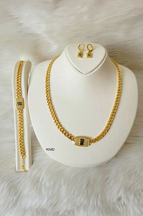 ست استیل زرد زنانه 3 تایی Çelik - کد 864210221