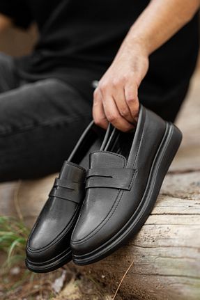 کفش کلاسیک مشکی مردانه چرم مصنوعی Daxtors - کد 864053713