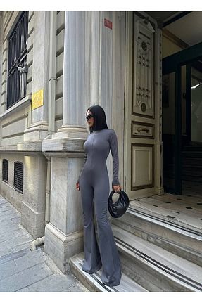 سرهمی طوسی زنانه Fitted MY DEPO - کد 864083097