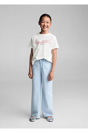 تیشرت سفید بچه گانه رگولار MANGO Kids - کد 852461158