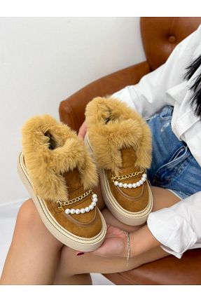 بوت / نیم بوت قهوه ای زنانه جیر ERVANIN BUTİĞİ - کد 779822673