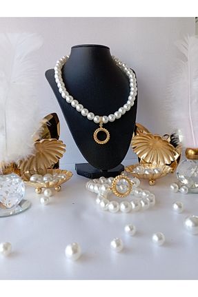 دستبند مروارید بژ PD GRUP - کد 843685987