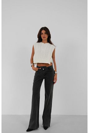 شلوار مشکی زنانه پنبه - پلی استر - الاستین Black Fashion - کد 864341740