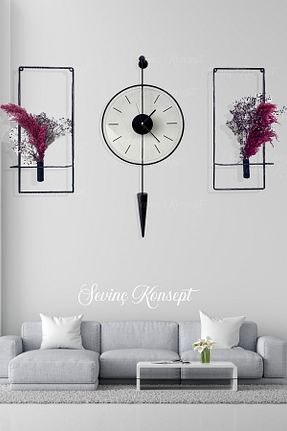 محصول دکوراسیون دیوار مشکی فلزی SEVİNÇ KONSEPT - کد 864116146