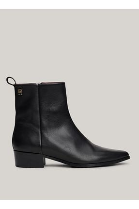 بوت / نیم بوت مشکی زنانه پاشنه پر Tommy Hilfiger - کد 864135978