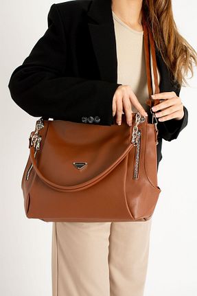 کیف دستی قهوه ای زنانه سایز متوسط Konfor - کد 864158172